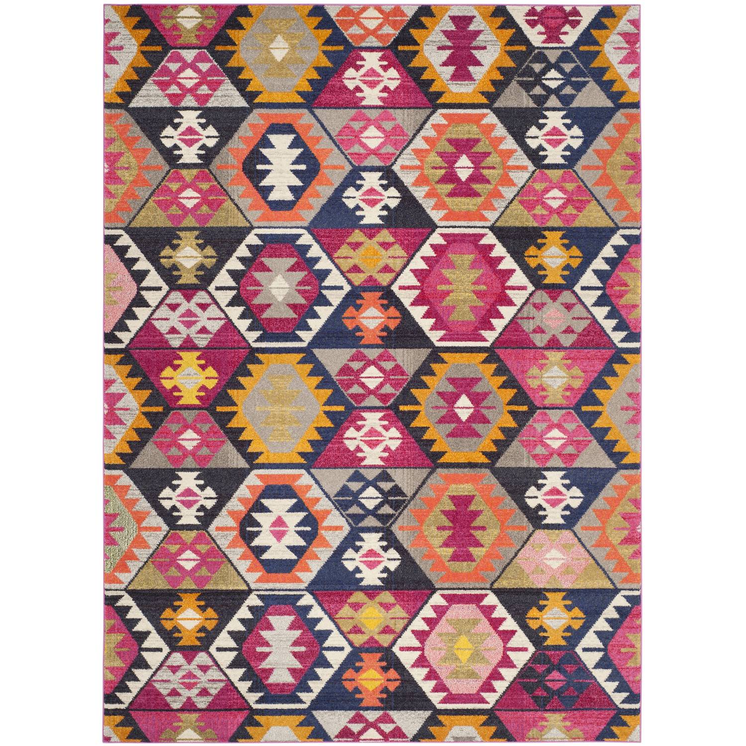 Teppich Enzo - Kunstfaser - Mehrfarbig - 200 x 279 cm, Safavieh