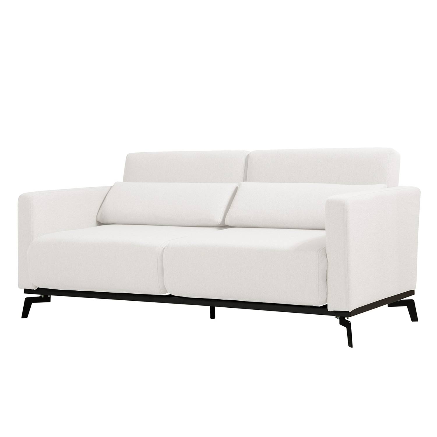 Schlafsofa Maven - Webstoff - Stoff Zahira Weiß bestellen