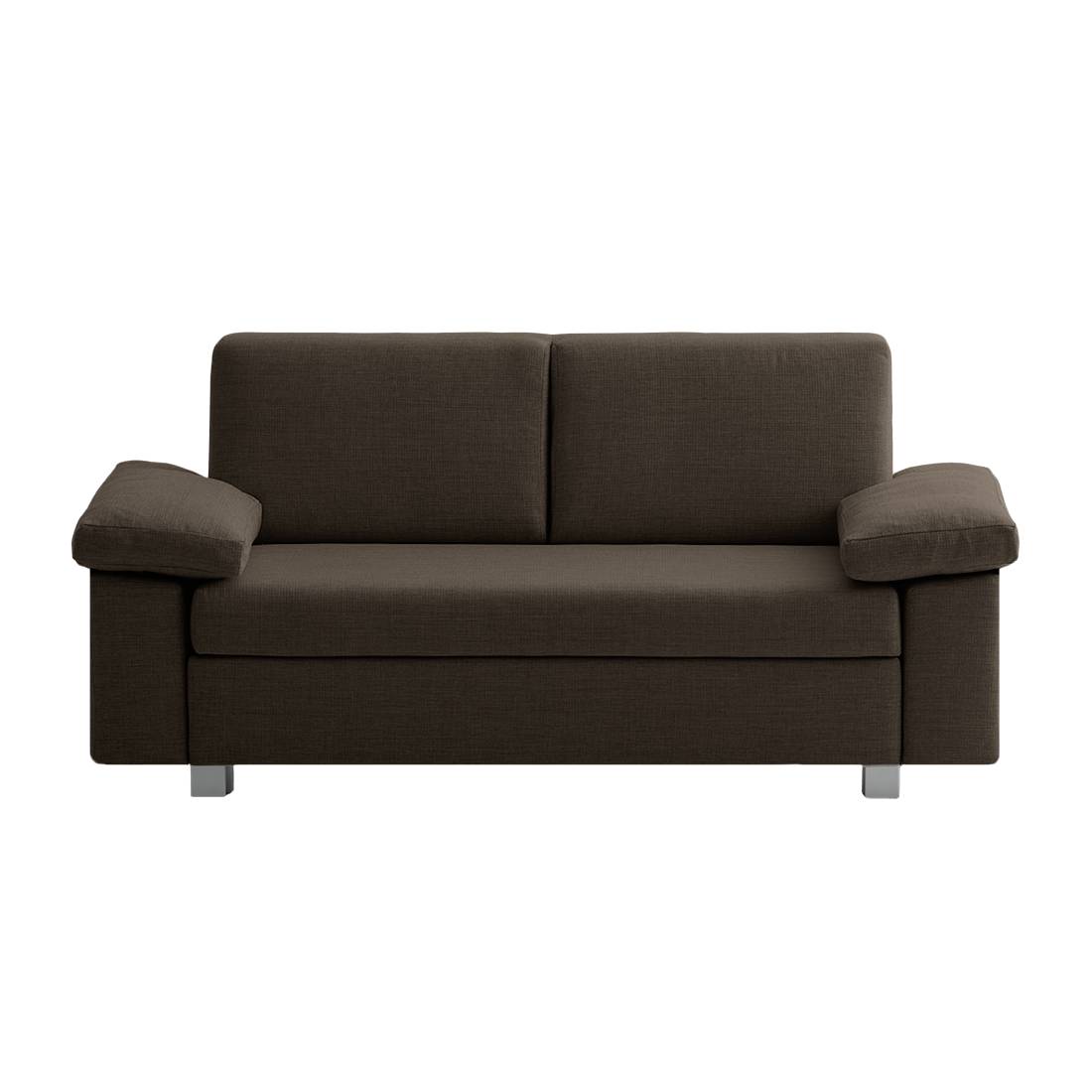 Schlafsofa Plaza Webstoff - Braun - 172 cm - Abklappbare Armlehnen, chillout by Franz Fertig