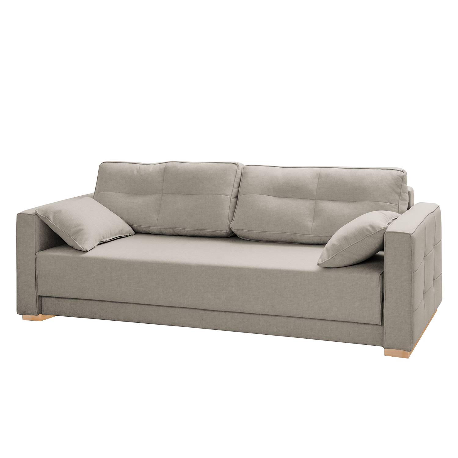 Schlafsofa Realico Webstoff - PolarweiÃŸ, roomscape