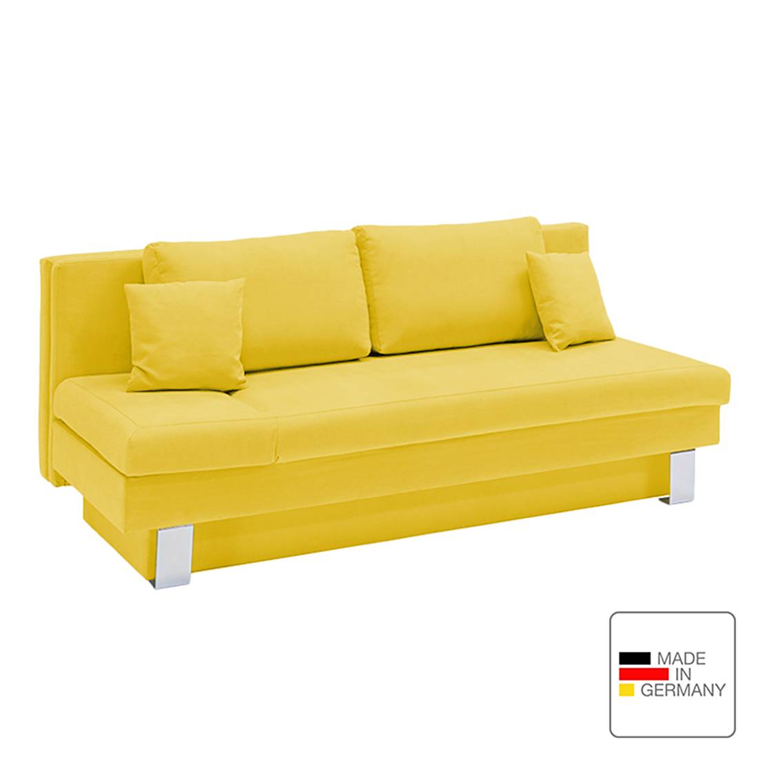 Schlafsofa Tabor - Microfaser - Armlehne davorstehend links - Gelb