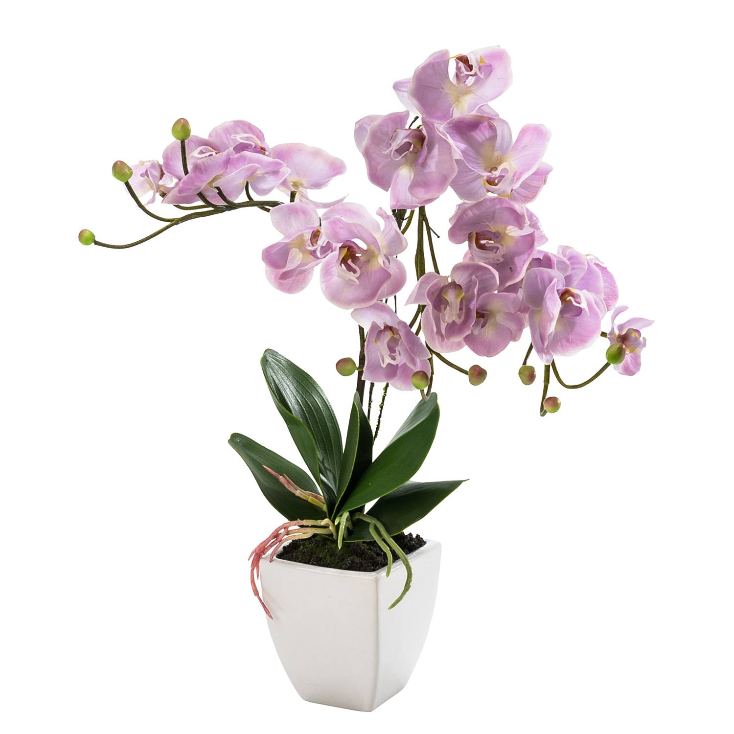 Kunstpflanze Orchidee I - Kunststoff / Keramik - Flieder, Pure Day