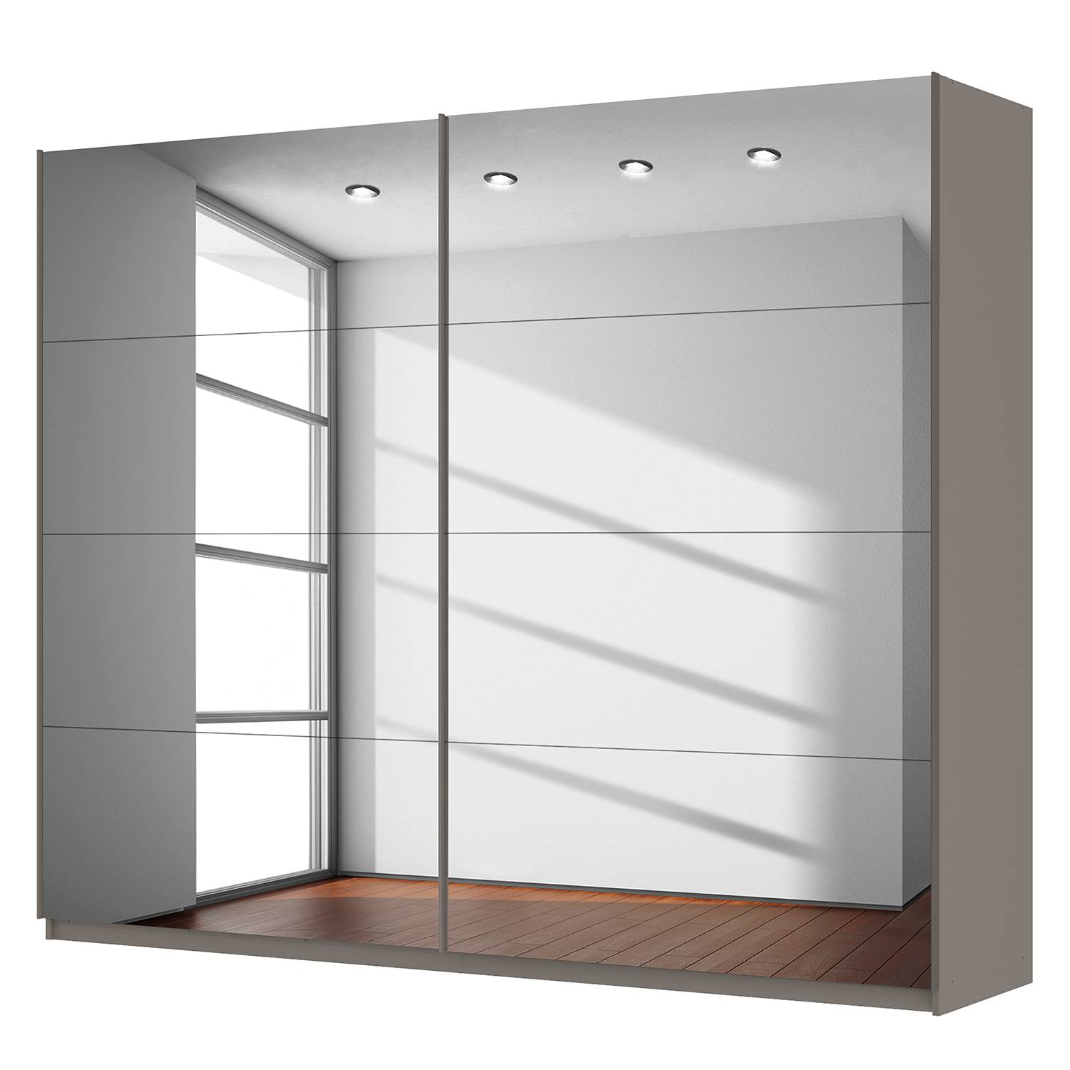 Armoire à portes coulissantes SKØP - 270 cm (2 portes) - 222 cm - Comfort, SKØP