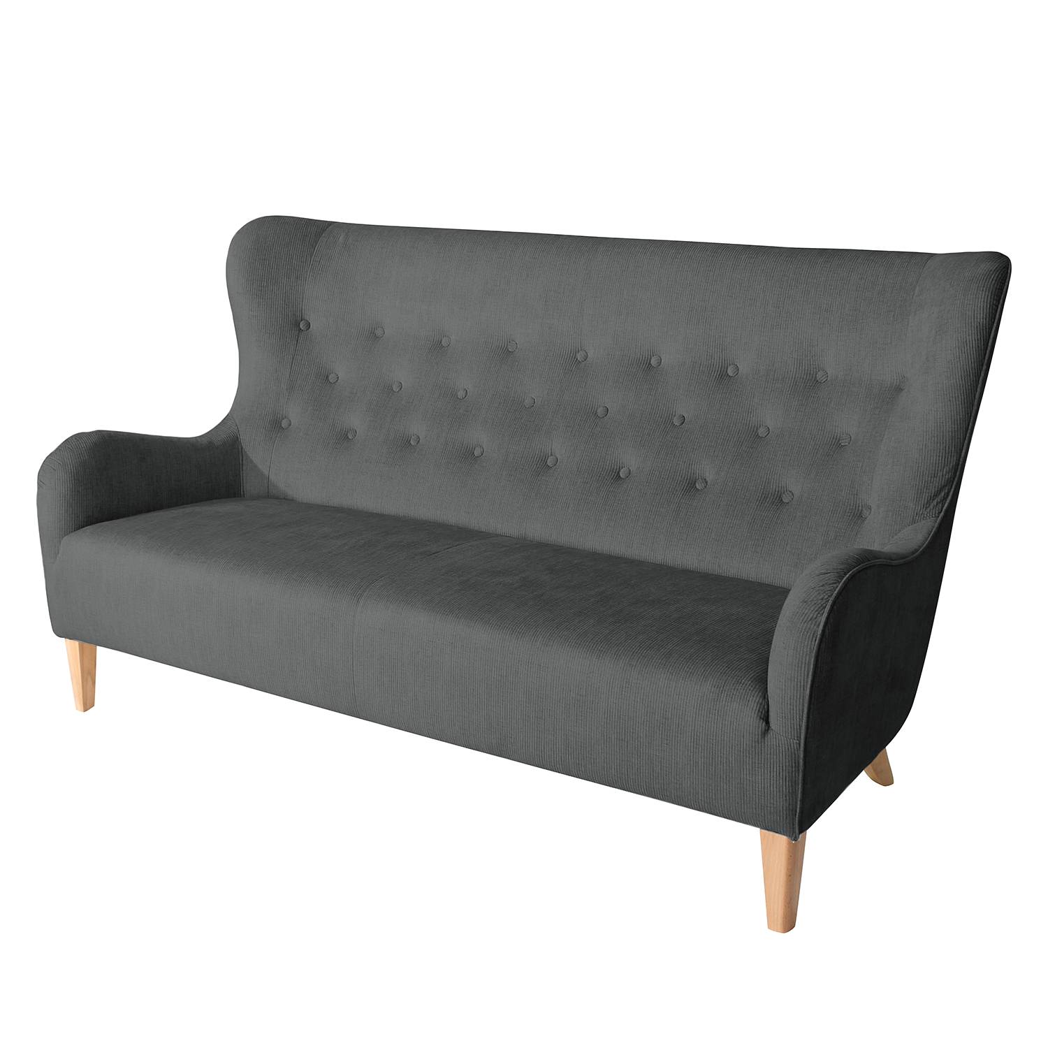 Sofa Fairview (2,5-Sitzer) - Cord - Grau, Max Winzer ...