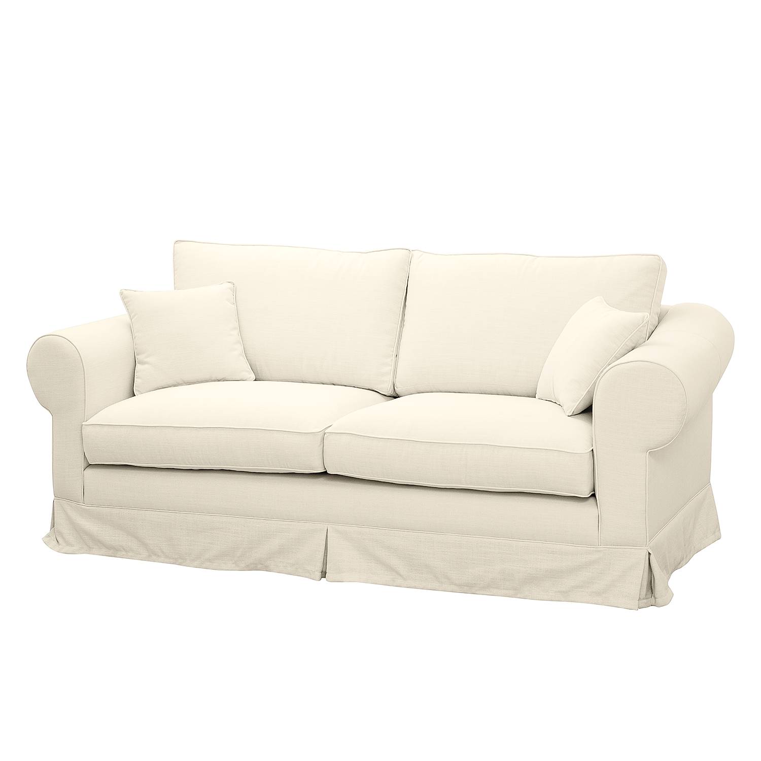 Sofa Nors (3-Sitzer) - Webstoff - Cremeweiß, Maison ...
