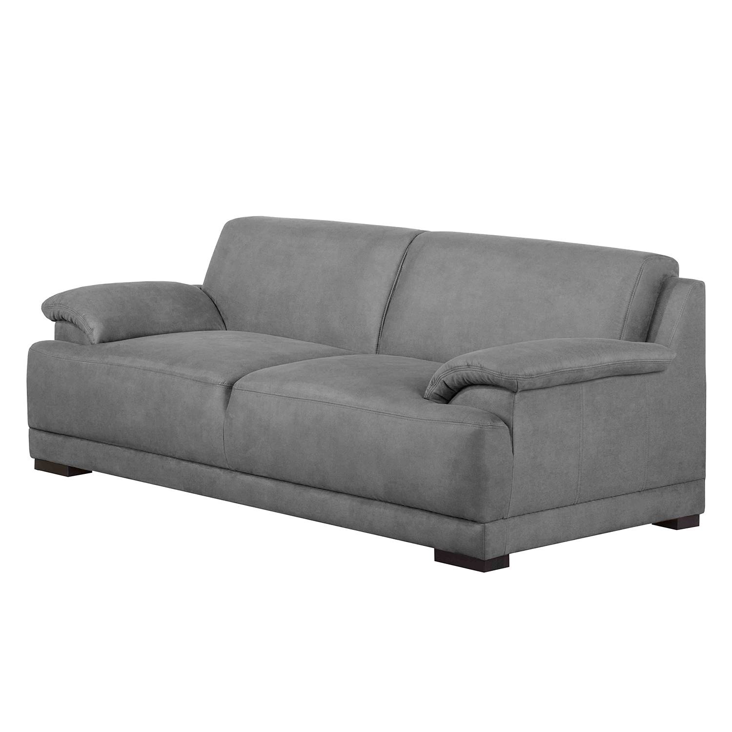 Sofa Robö (3-Sitzer) - Microfaser - Federkern - Grau, Home ...