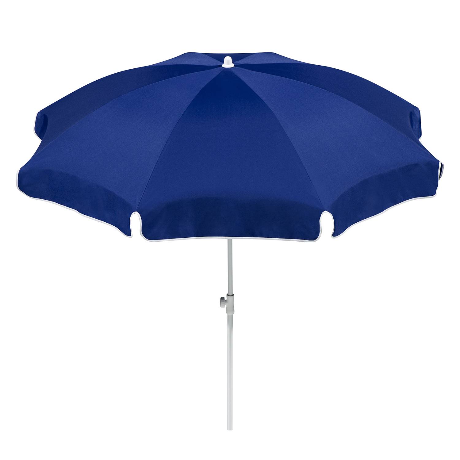 Sonnenschirm Ibiza - Stahl/Polyester - Weiß/Blau - Durchmesser: 200 cm, Schneider Schirme