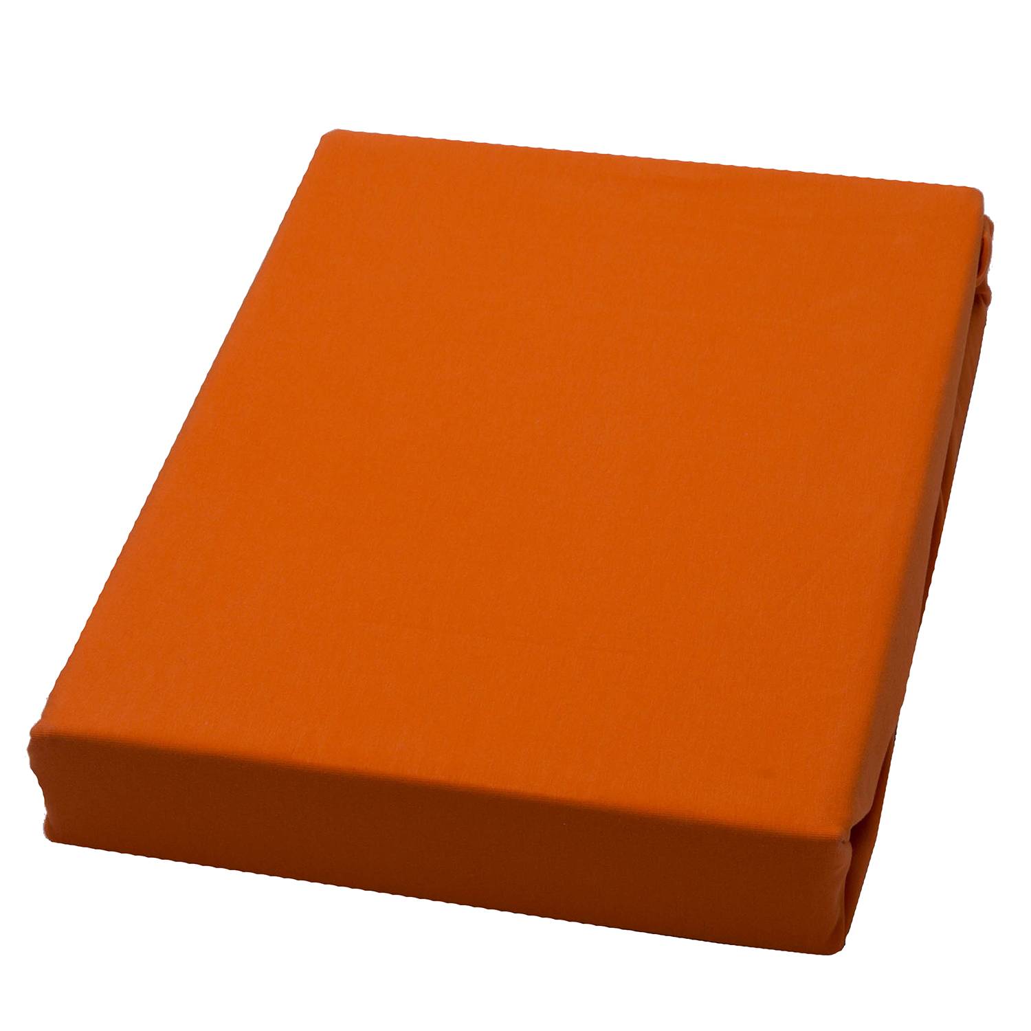 Spannbetttuch Domoline - Mischgewebe - Orange - 150 x 200 cm, domo Line