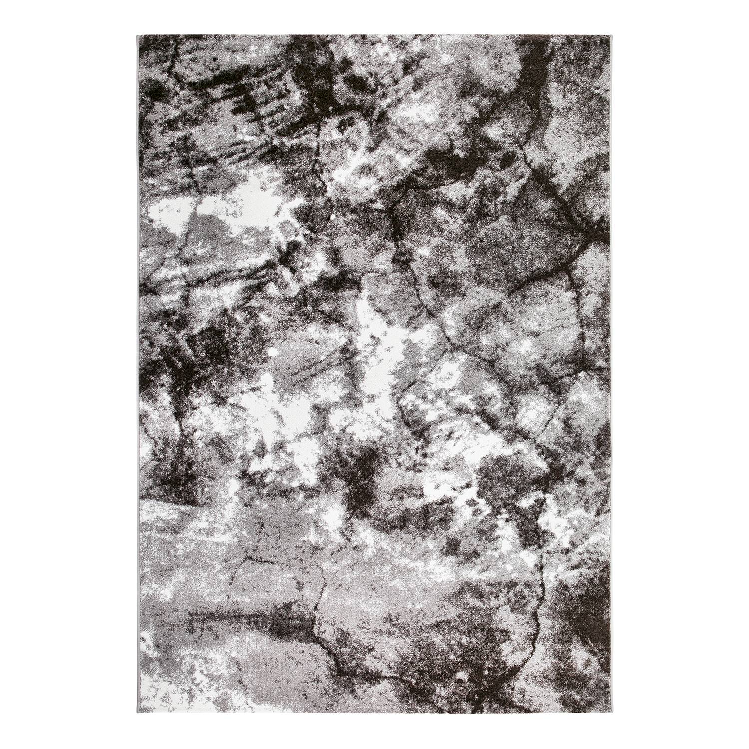 Teppich Barcelona - Kunstfaser - Hellgrau / WeiÃŸ - 160 x 230 cm, Luxor living