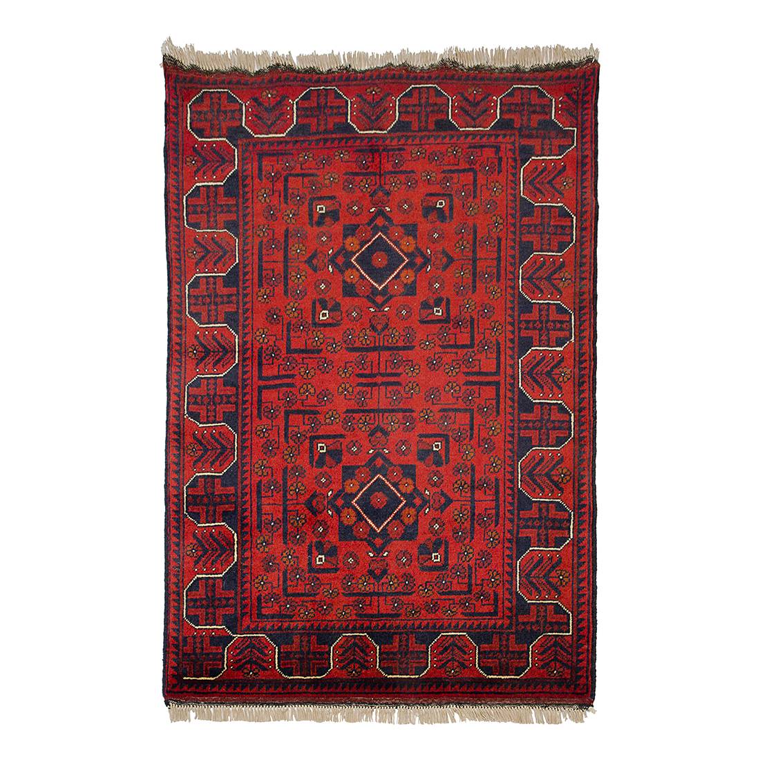 Teppich Afghan Khal Mohammadi - Rot - 100 x 150 cm, Parwis