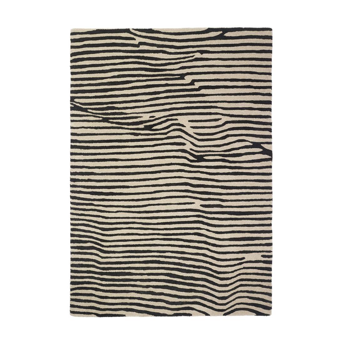 Teppich Andes - Wolle - Schwarz/Grau - 120x180, Pure Day Teppich Andes - Wolle - Schwarz/Grau - 120x180, Pure Day