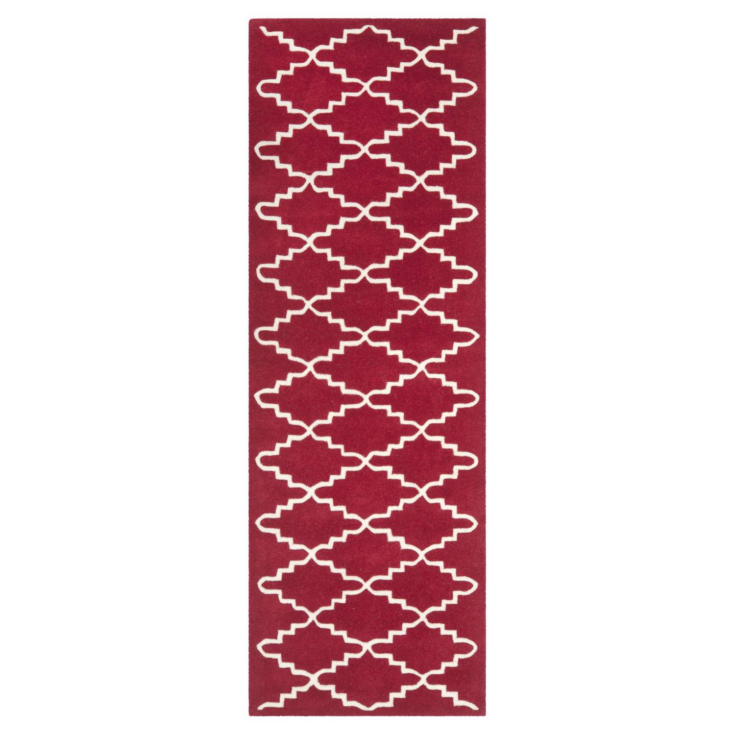 Teppich Audrey - Rot/Elfenbein - MaÃŸe: 68 x 213 cm, Safavieh