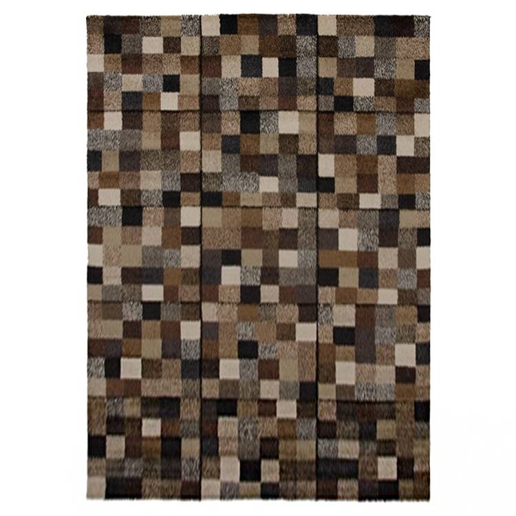 Teppich Design Mosaik - Braun - 140 x 200 cm, Home24 Deko