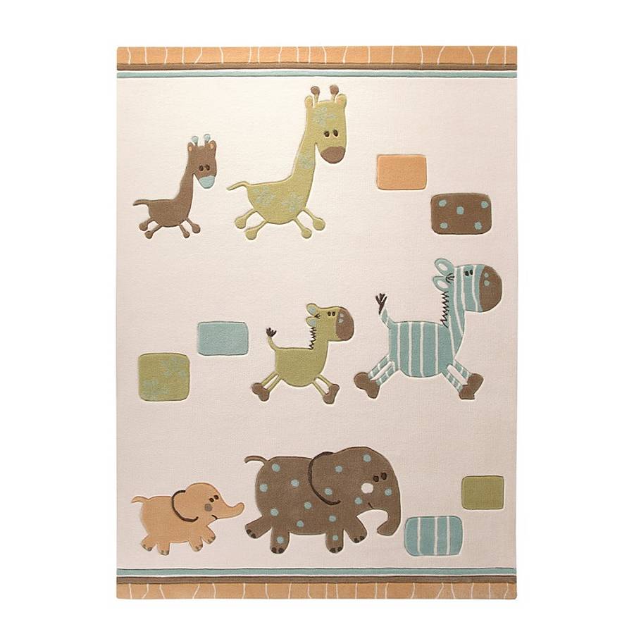 Tapijt ESPRIT Lucky Zoo blauw bont 70x140cm_ Esprit Home
