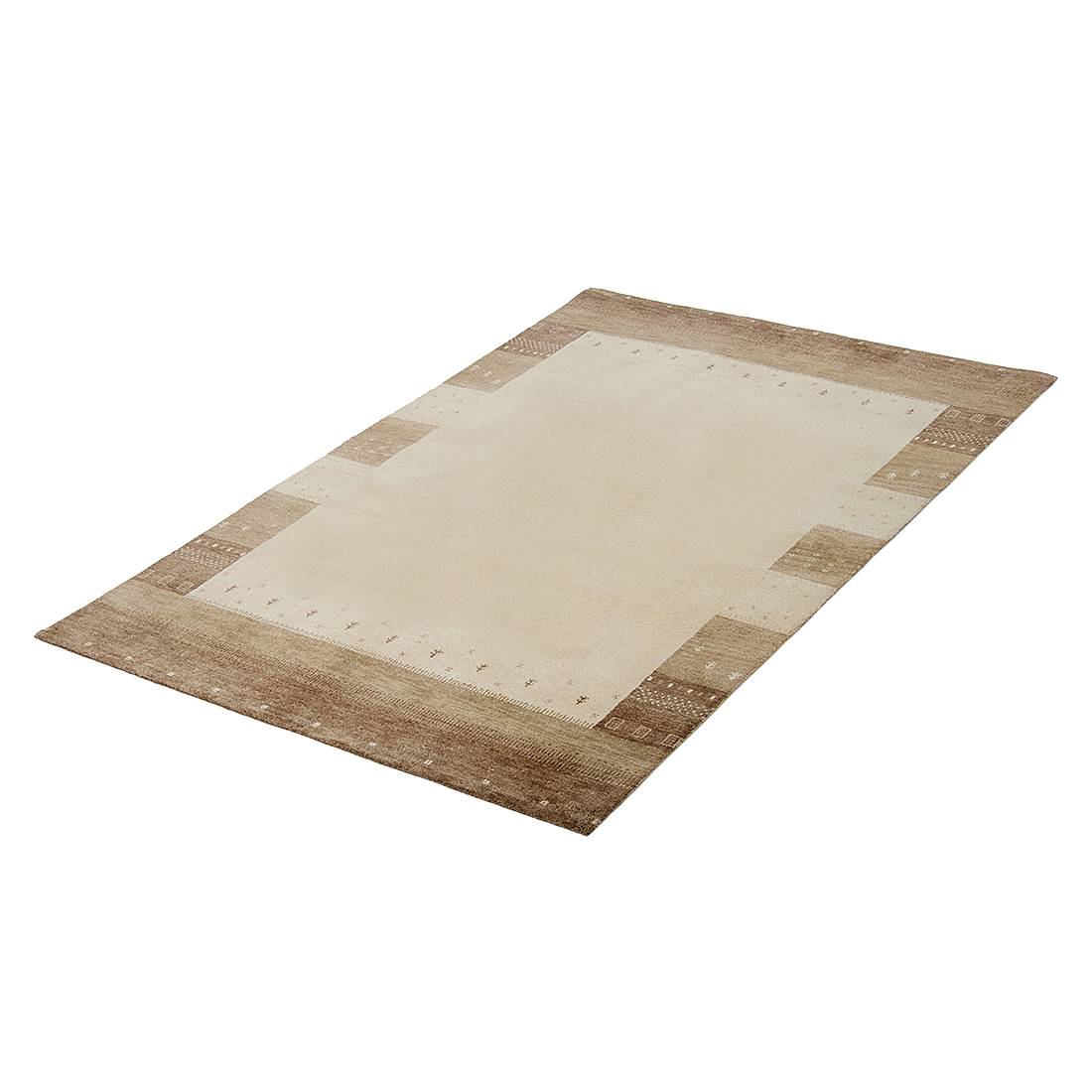 Teppich Ferrol Gabbeh - Camel - MaÃŸe: 60 x 40 cm, Parwis