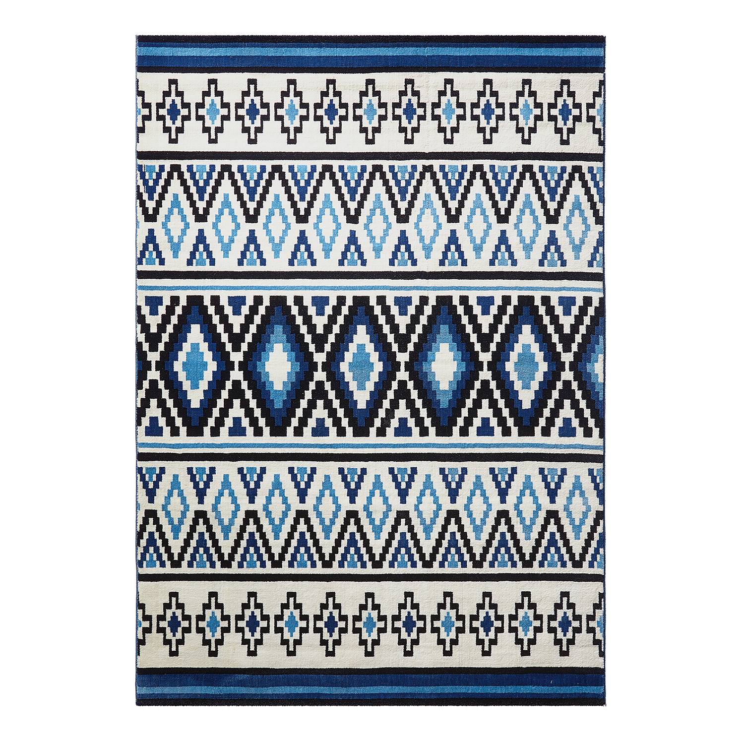 Teppich Happy Kelim - Blau - 160 x 225 cm, Wecon Home
