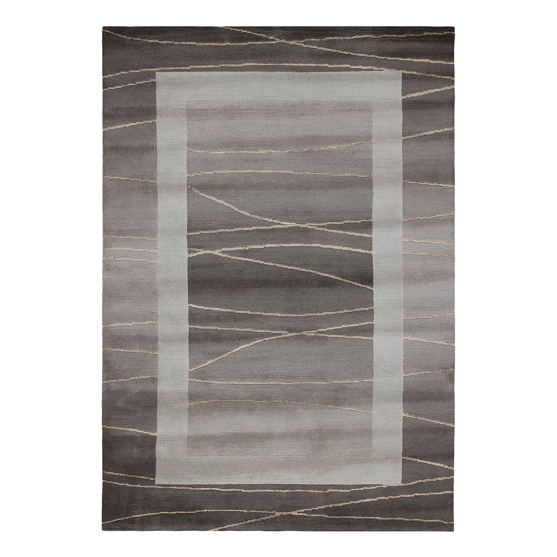 Teppich Linea - Wolle/ Hellbraun - 120 cm x 180 cm, Luxor living