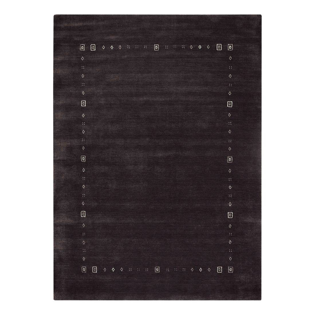Teppich Lori Dream - Wolle/Anthrazit - 70 cm x 140 cm, Theko die markenteppiche