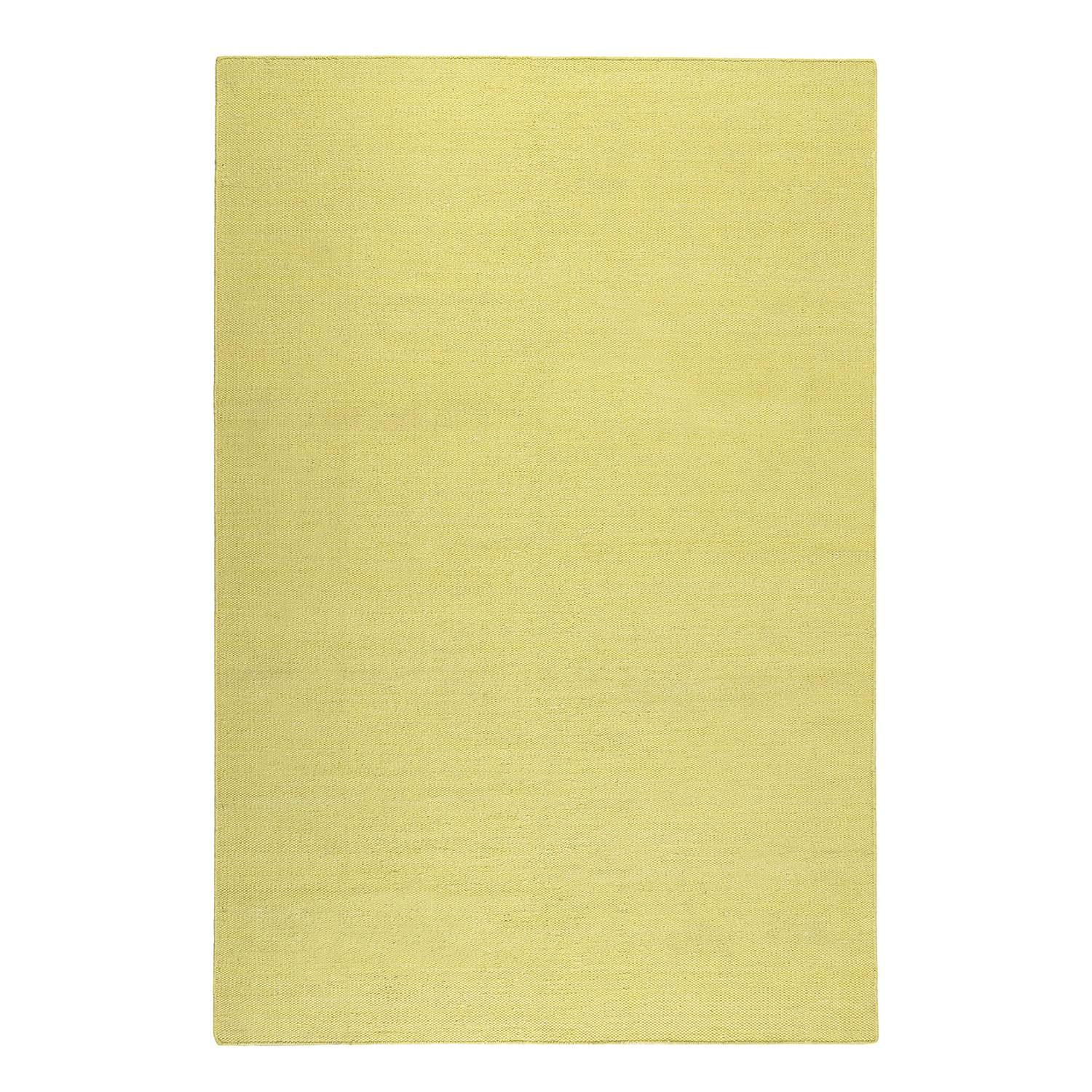 Teppich Rainbow Kelim handgewebt - Baumwollstoff - Lemon - 130 x 190 cm, Esprit