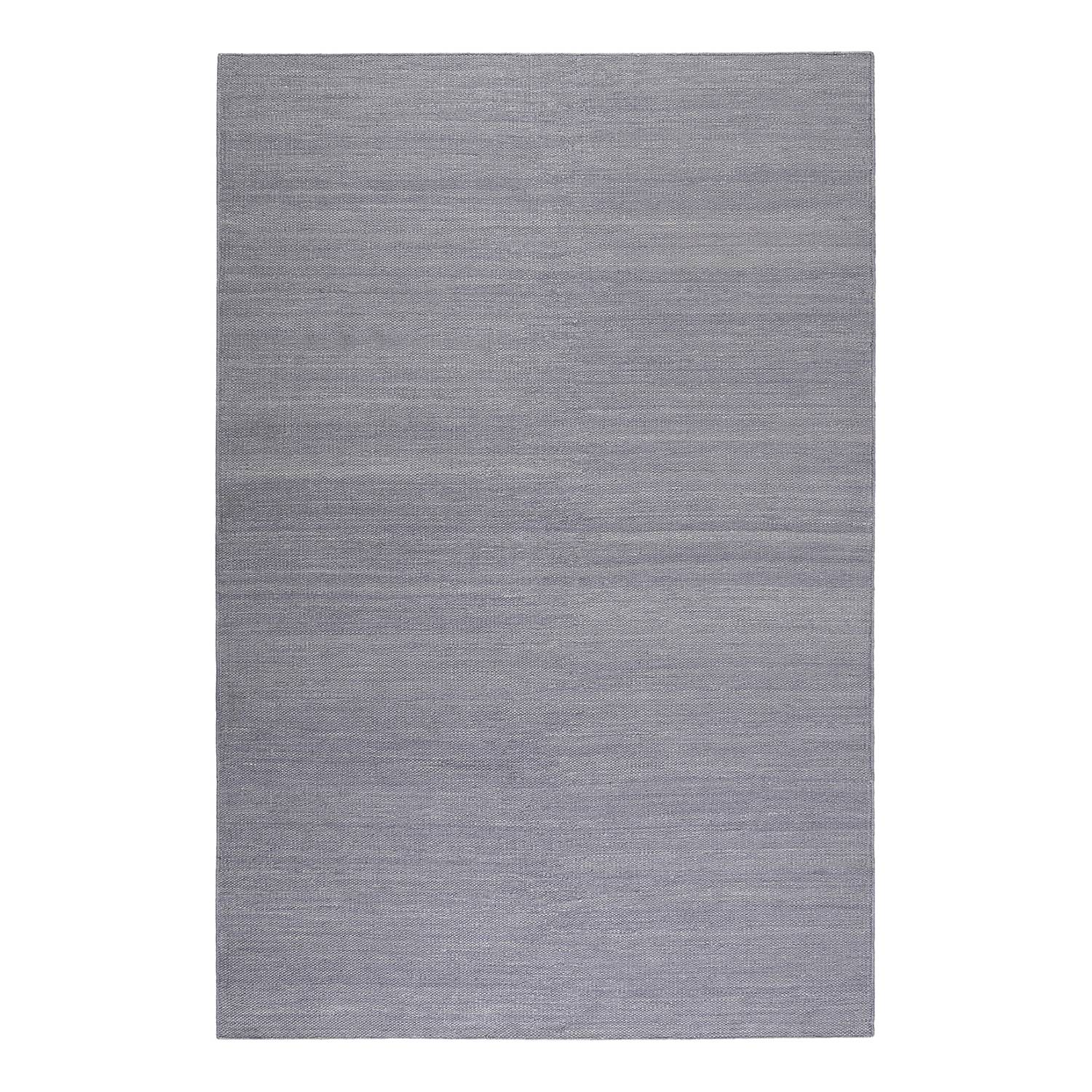 Teppich Rainbow Kelim handgewebt - Baumwollstoff - Grau - 80 x 150 cm, Esprit