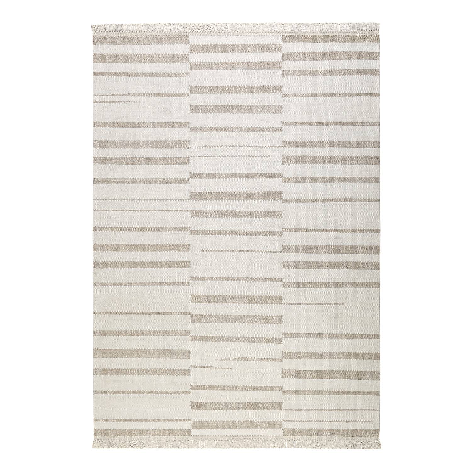 Teppich Skid Marks (handgewebt) - Mischgewebe - Creme / Beige - 130 x 190 cm, carpets&co