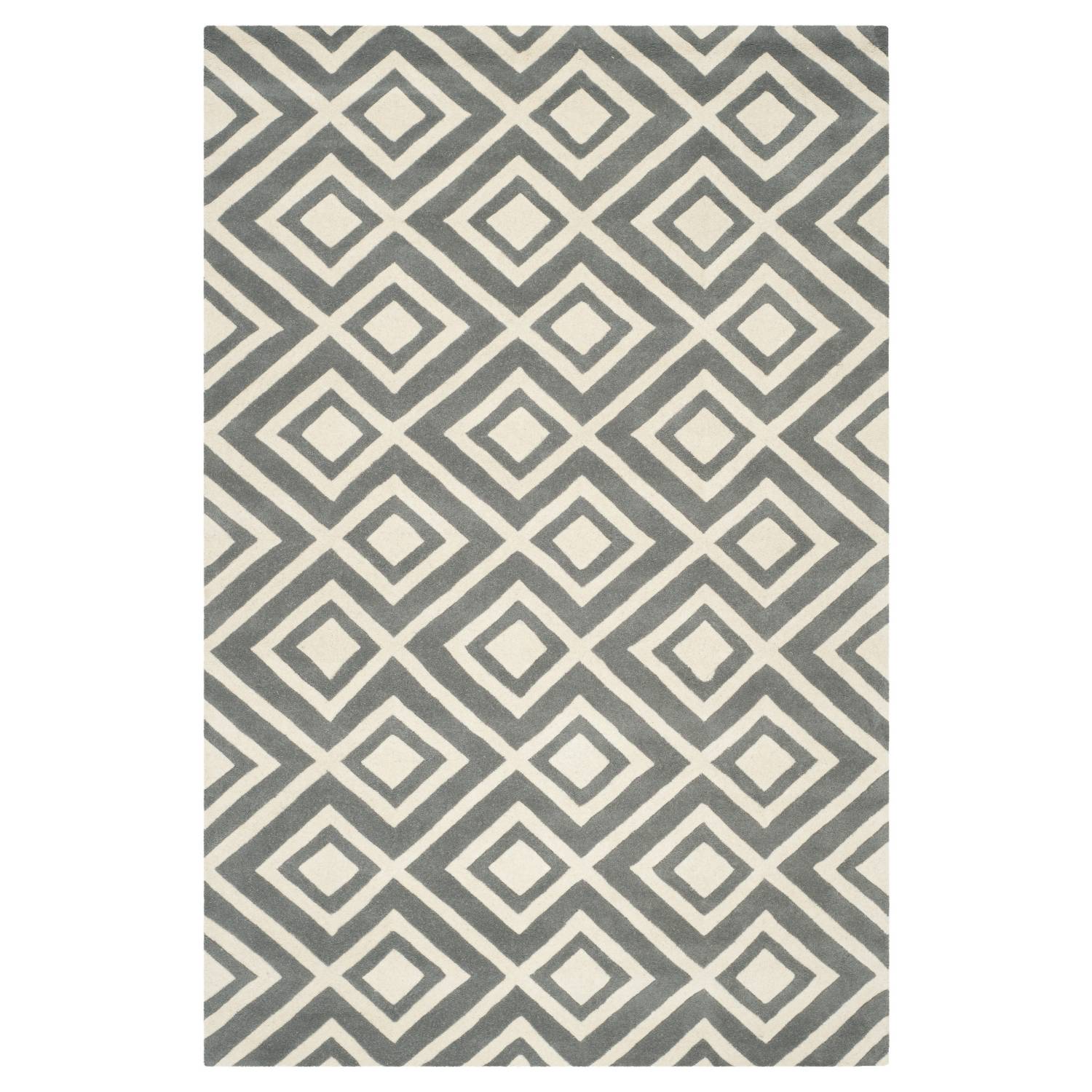 Teppich Sloane - Grau/Creme - 183 x 275 cm, Safavieh