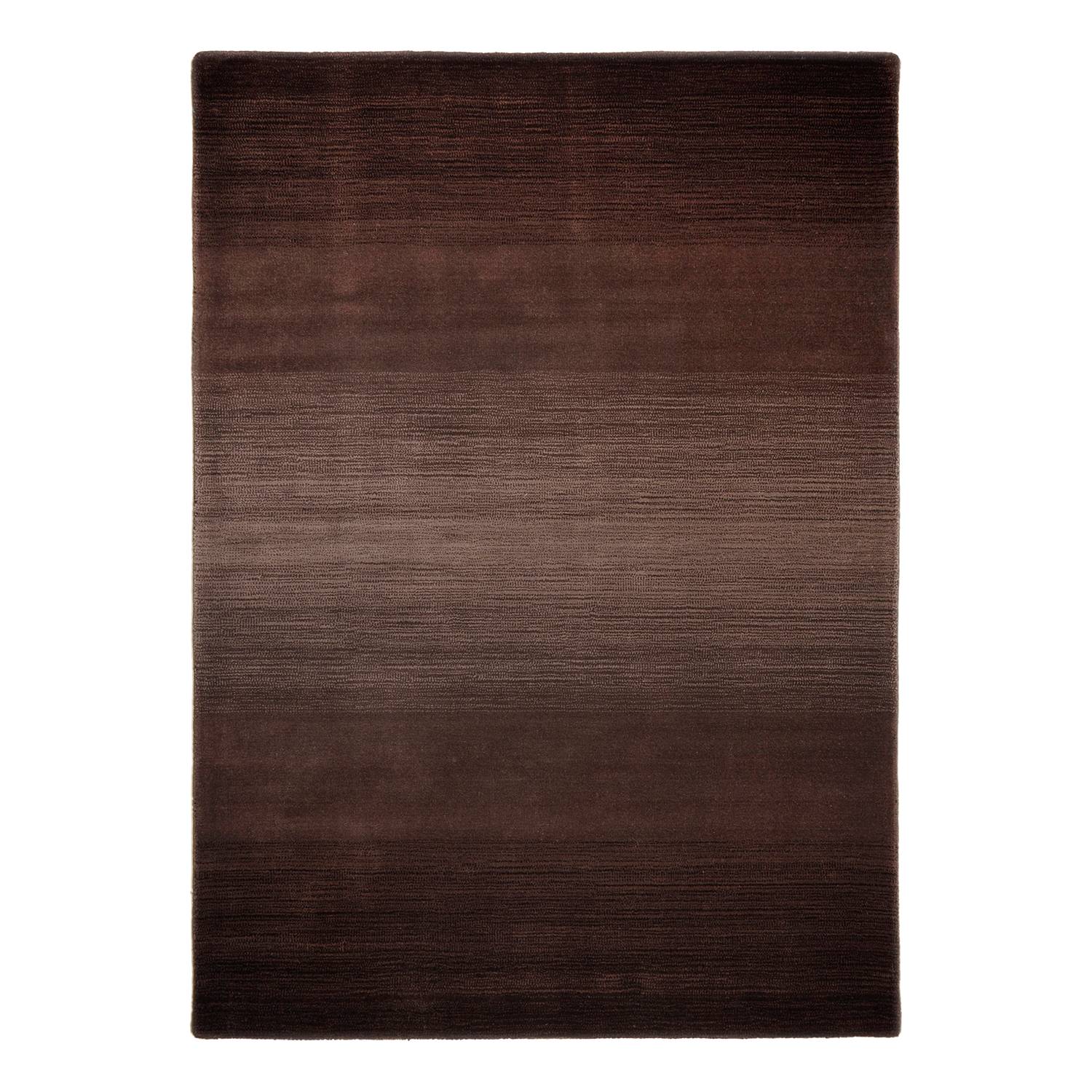 Teppich Wool Comfort Ombre - Braun - 90 x 160 cm, Theko die markenteppiche