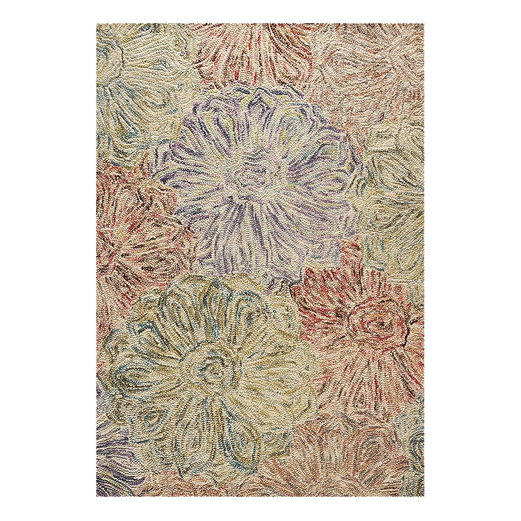 Teppich Wool Design - Wolle/GrÃ¼n - 140 cm x 200 cm, Theko die markenteppiche