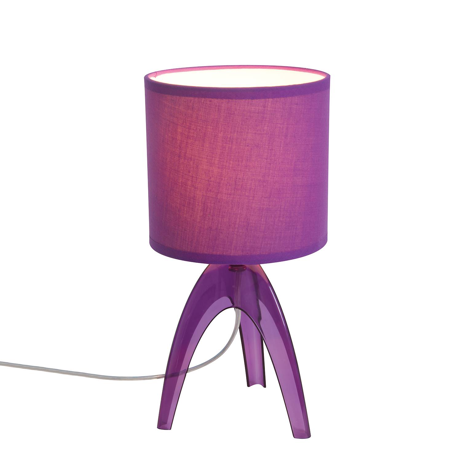 EEK A++, Tischleuchte - Kunststoff/Stoff - Violett - 1-flammig, NÃ¤ve