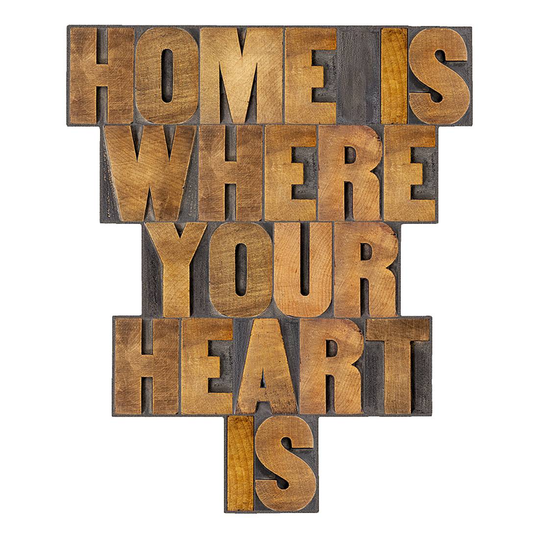 Wandbild Home is where your heart is, Pro Art