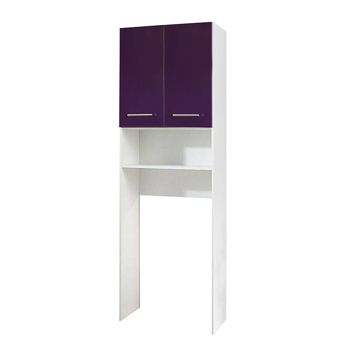 Wasmachinekast Liane parelwit auberginekleurig_ Schildmeyer
