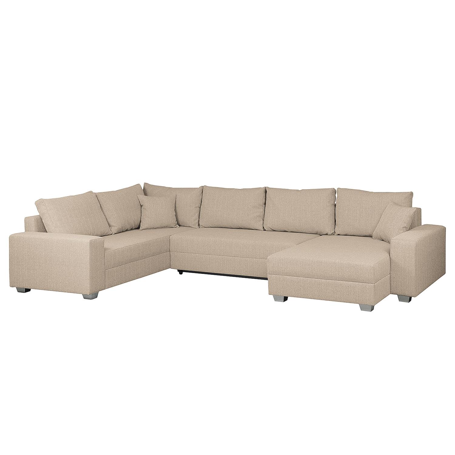 wohnlandschaft braun strukturstoff, wohnlandschaft loorana (mit schlaffunktion) - strukturstoff, Design ideen