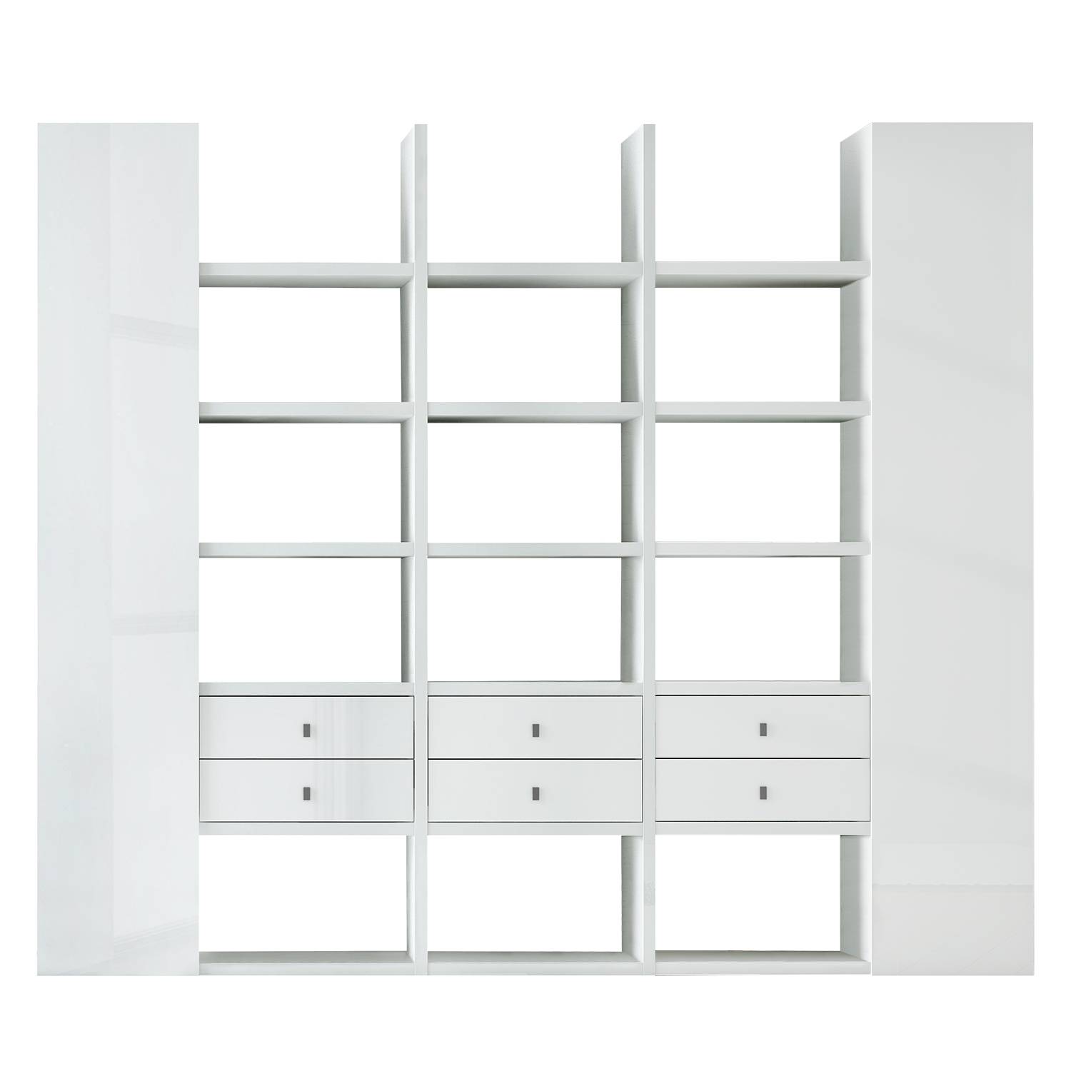 Etagère XXL Emporior VIII - Blanc - Blanc brillant, Fredriks